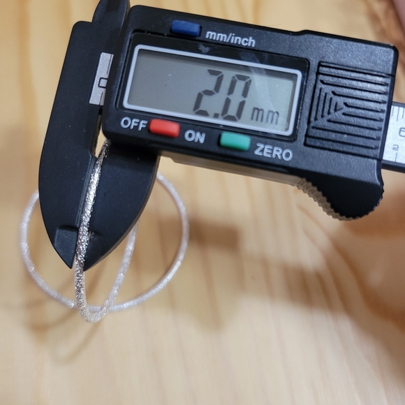 2” Sparkly Round Hoop Earrings NEW - Picture 5 of 8